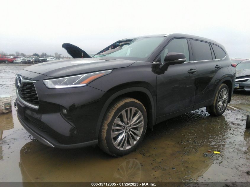 2022 TOYOTA HIGHLANDER PLATINUM VIN: 5TDFZRBH4NS232905