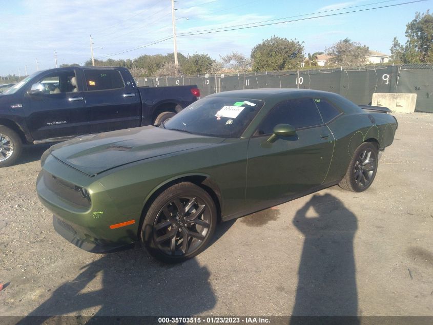 2022 DODGE CHALLENGER SXT VIN: 2C3CDZAG9NH128441