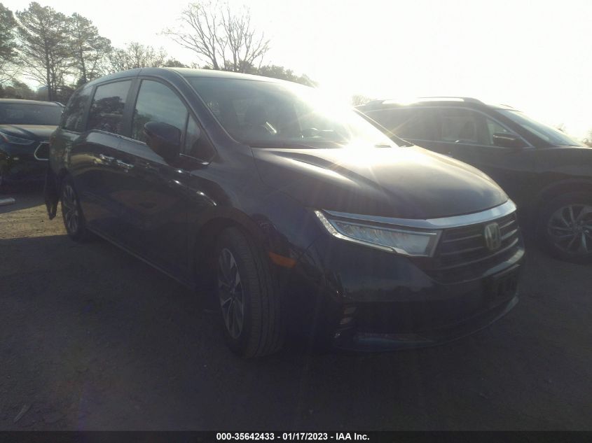 2022 HONDA ODYSSEY EX-L VIN: 5FNRL6H75NB043244