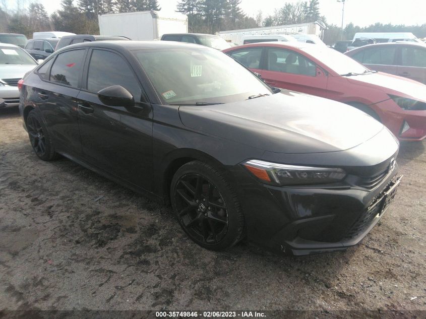 2022 HONDA CIVIC SEDAN SPORT VIN: 2HGFE2F5XNH549686