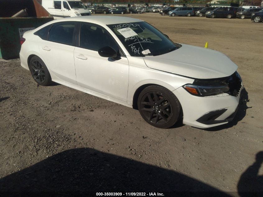2022 HONDA CIVIC SEDAN SPORT VIN: 2HGFE2F50NH554024