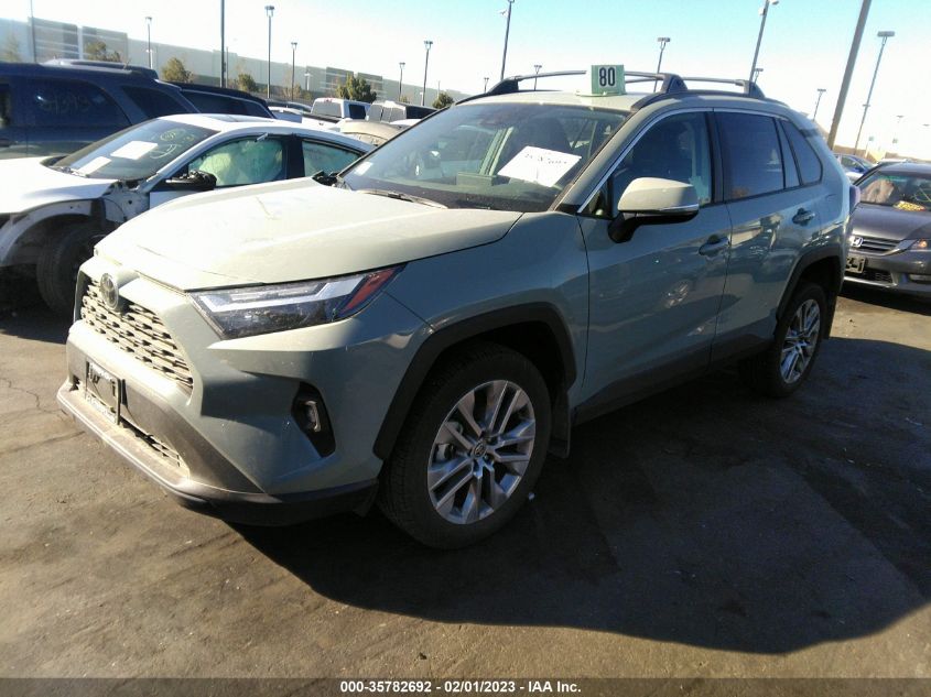 2022 TOYOTA RAV4 XLE PREMIUM VIN: 2T3C1RFVXNW214563