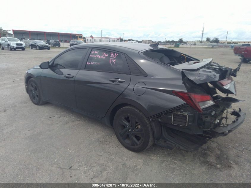 2021 HYUNDAI ELANTRA SEL VIN: 5NPLM4AG8MH007713