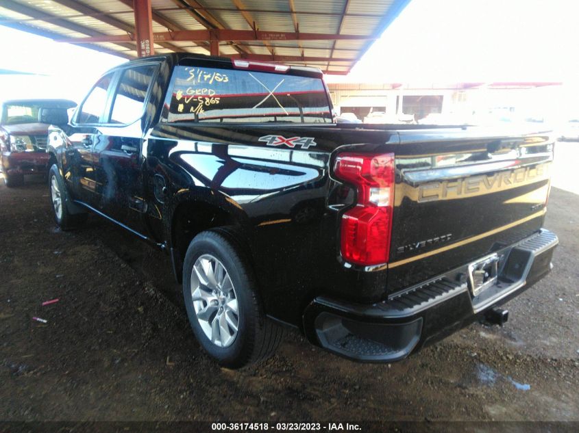 2022 CHEVROLET SILVERADO 1500 CUSTOM VIN: 1GCPDBEK5NZ545865