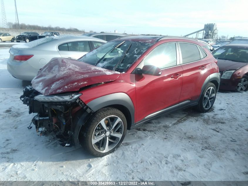 2020 HYUNDAI KONA LIMITED VIN: KM8K33A58LU409495