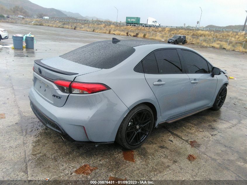 2022 TOYOTA COROLLA XSE/APEX XSE VIN: 5YFT4MCE9NP117962