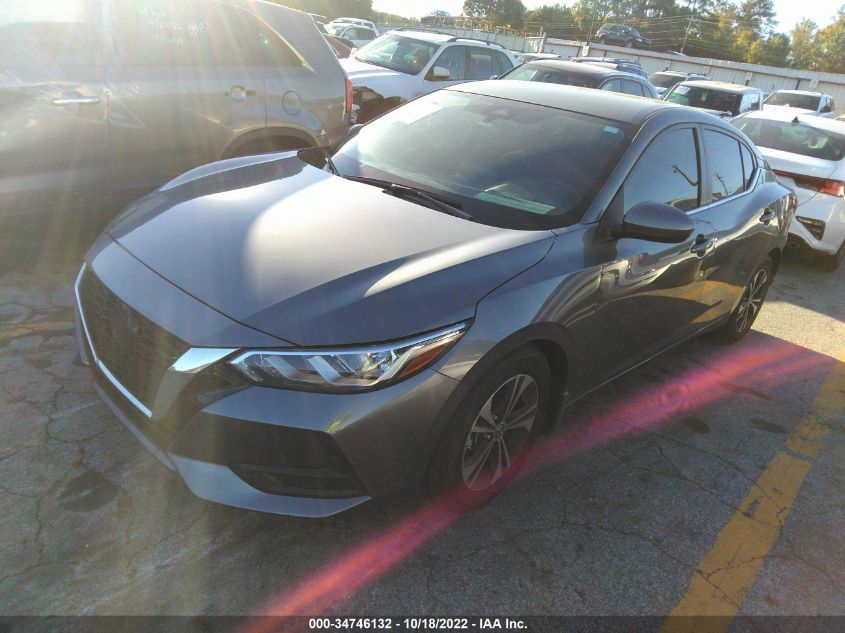 2022 NISSAN SENTRA SV VIN: 3N1AB8CV7NY234298