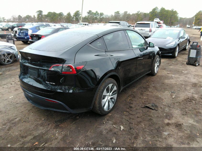 2023 TESLA MODEL Y LONG RANGE VIN: 7SAYGDEE6PF638391