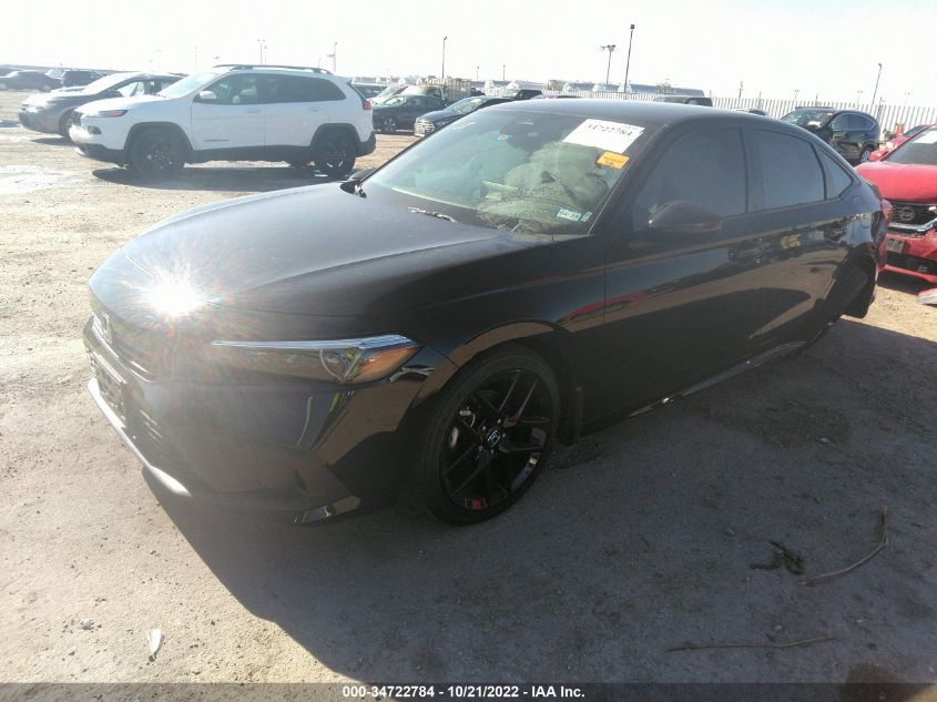 2022 HONDA CIVIC SEDAN SPORT VIN: 2HGFE2F52NH581631