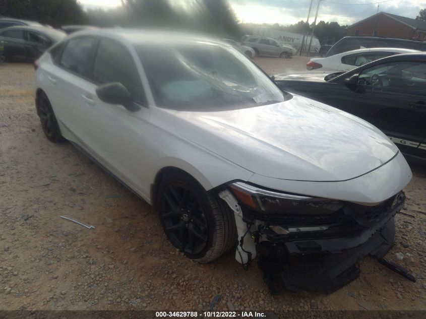 2022 HONDA CIVIC HATCHBACK SPORT VIN: 19XFL2H81NE015984