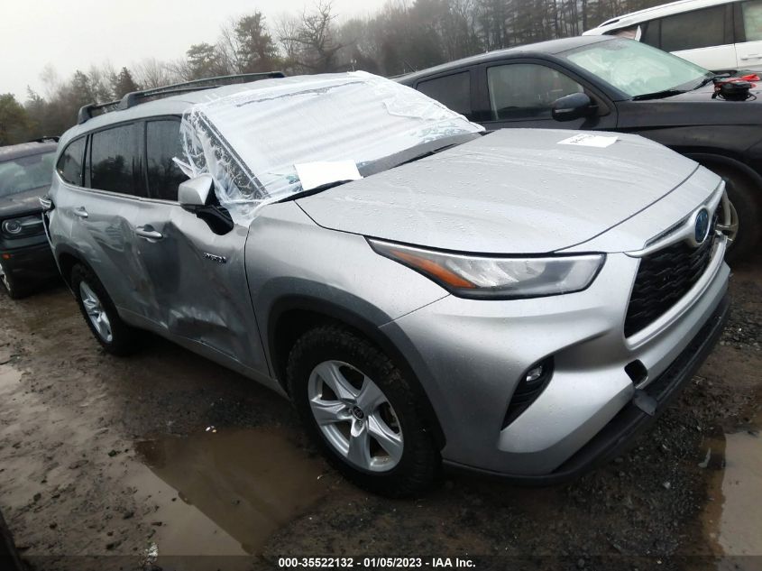 2020 TOYOTA HIGHLANDER HYBRID LE VIN: 5TDZARAH0LS000384