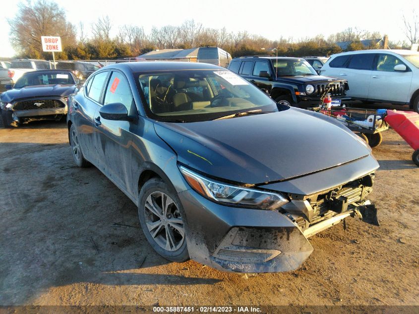 2022 NISSAN SENTRA SV VIN: 3N1AB8CV7NY237573