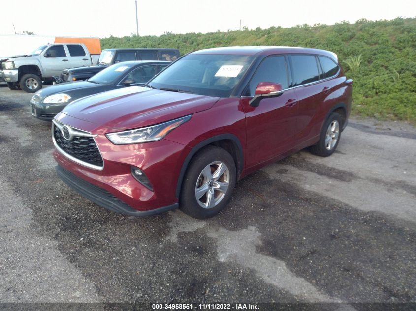 2021 TOYOTA HIGHLANDER L/LE VIN: 5TDZZRAH2MS531757