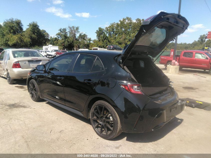 2021 TOYOTA COROLLA HATCHBACK SE/XSE/NIGHTSHADE VIN: JTND4MBE0M3121651