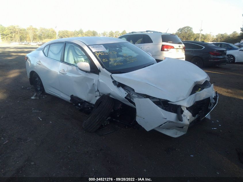 2022 NISSAN SENTRA S VIN: 3N1AB8BV5NY280701