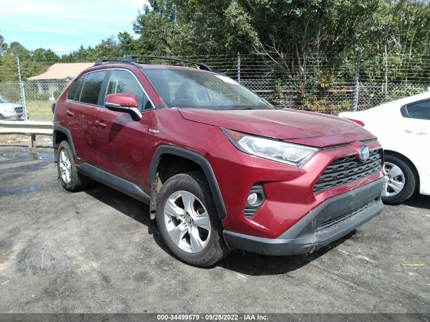 2020 TOYOTA RAV4 HYBRID XLE VIN: 4T3R6RFV7LU002695