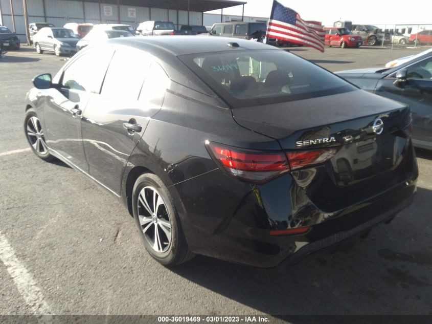 2022 NISSAN SENTRA SV VIN: 3N1AB8CV9NY267495