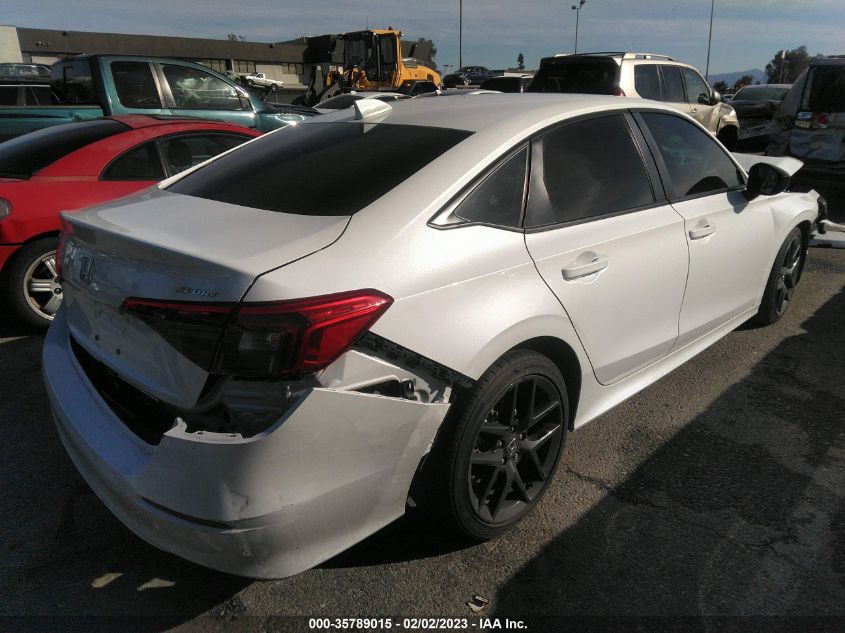 2022 HONDA CIVIC SEDAN SPORT VIN: 2HGFE2F53NH527979