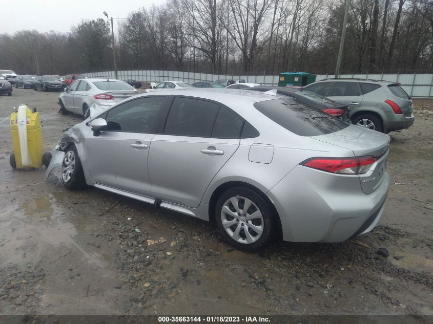 2022 TOYOTA COROLLA LE VIN: JTDEPMAE6N3014879