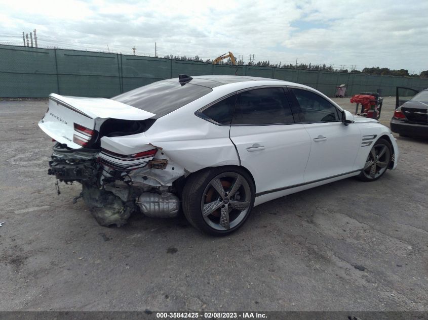 2022 GENESIS G80 3.5T SPORT VIN: KMTGB4SD6NU126641