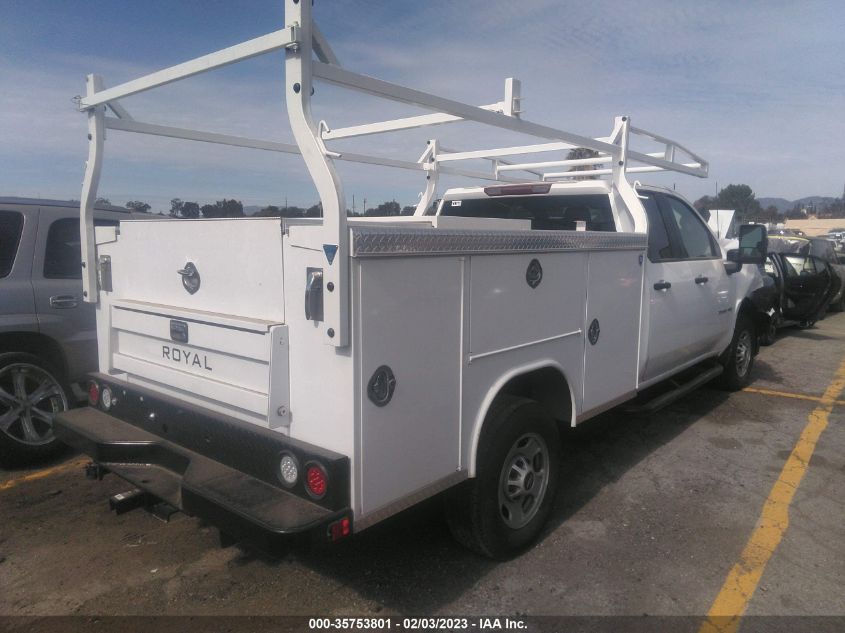 2022 CHEVROLET SILVERADO 2500HD WORK TRUCK VIN: 1GB2WLE77NF232067