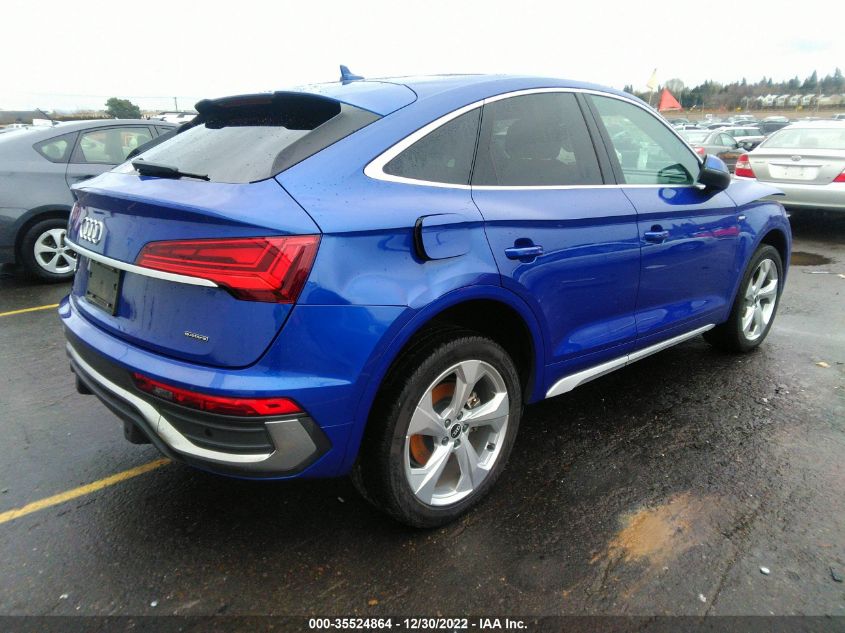 2021 AUDI Q5 SPORTBACK PREMIUM PLUS VIN: WA15AAFY4M2092692