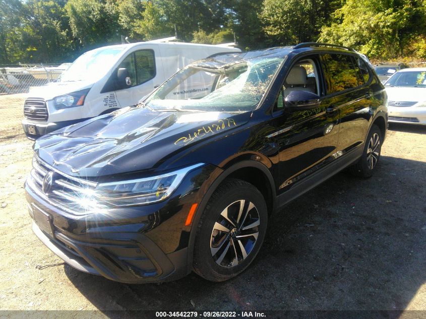 2022 VOLKSWAGEN TIGUAN S VIN: 3VV0B7AX3NM046071
