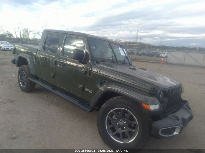 2021 JEEP GLADIATOR OVERLAND VIN: 1C6JJTFMXML586506