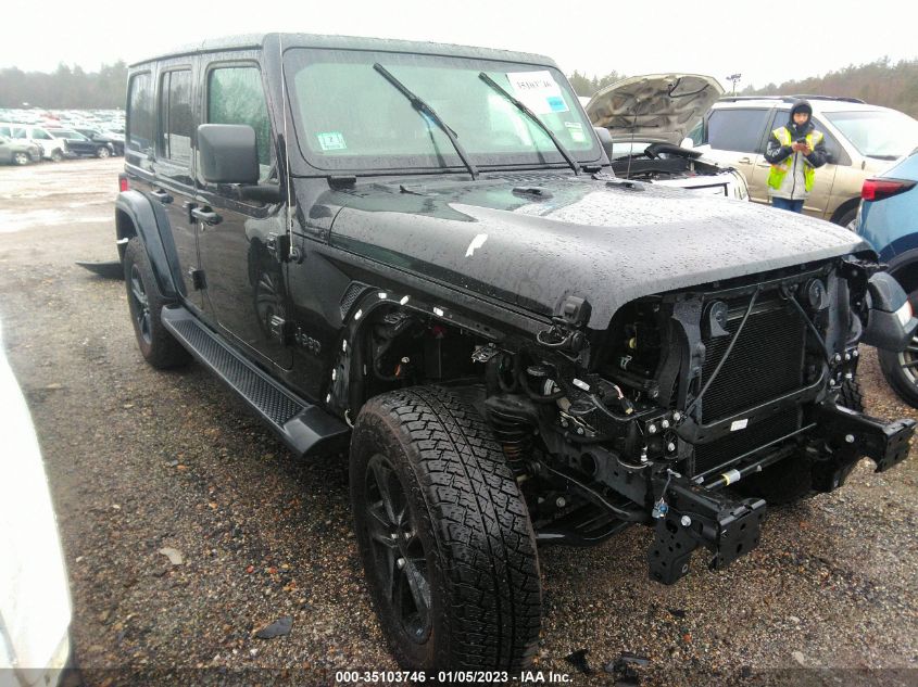 2021 JEEP WRANGLER UNLIMITED SAHARA ALTITUDE VIN: 1C4HJXEN3MW867389