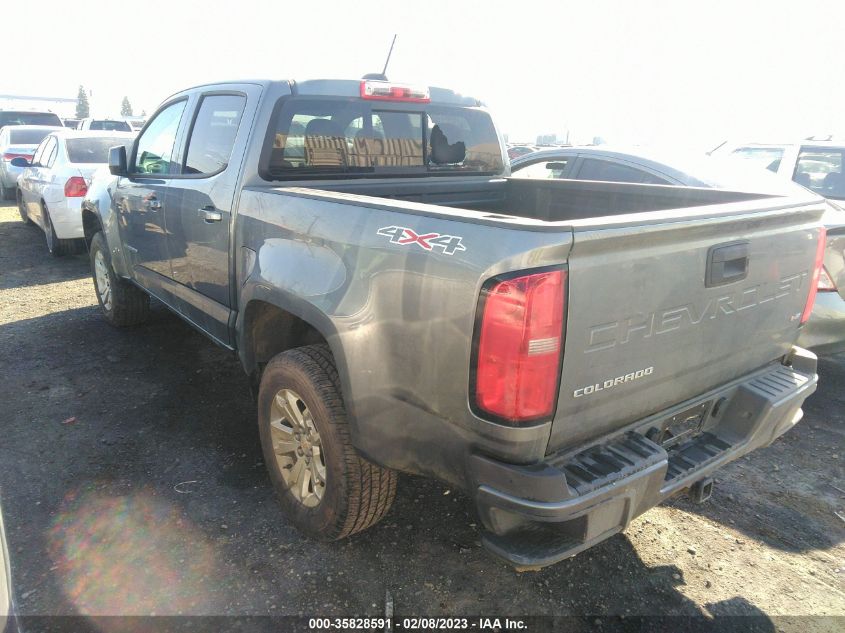 2022 CHEVROLET COLORADO 4WD LT VIN: 1GCGTCEN5N1303191