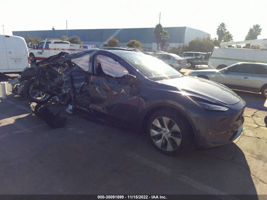 2022 TESLA MODEL Y LONG RANGE VIN: 7SAYGDEE2NF531626