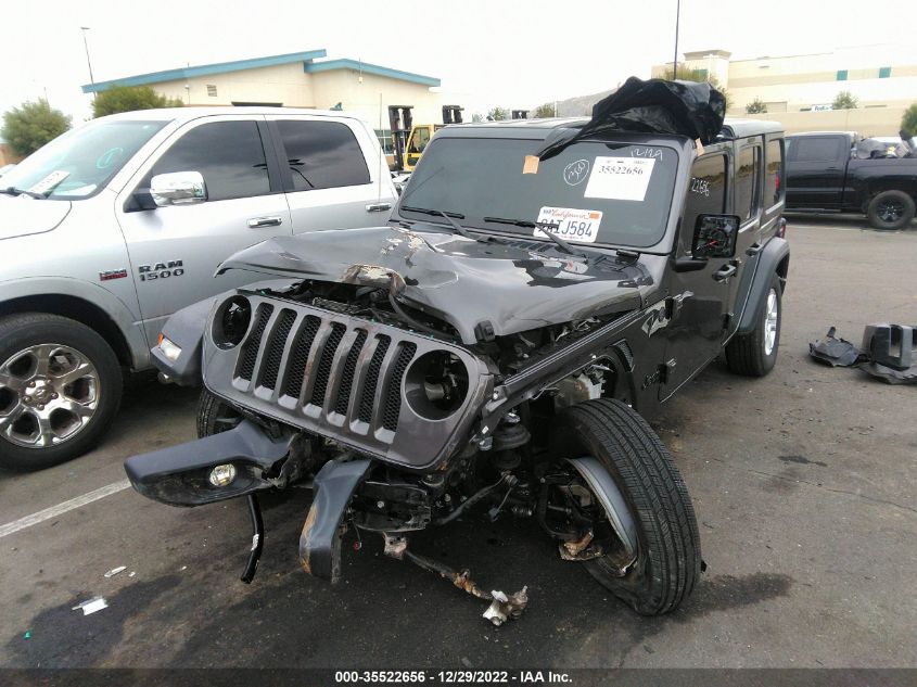 2022 JEEP WRANGLER UNLIMITED SPORT S VIN: 1C4HJXDM7NW144817