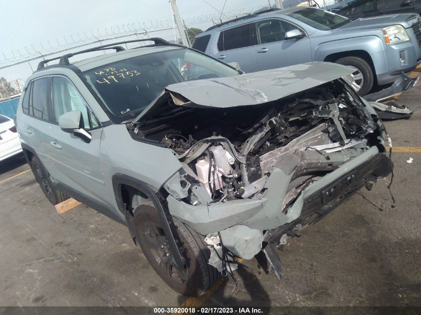 2022 TOYOTA RAV4 HYBRID XLE VIN: 4T3RWRFV2NU055632