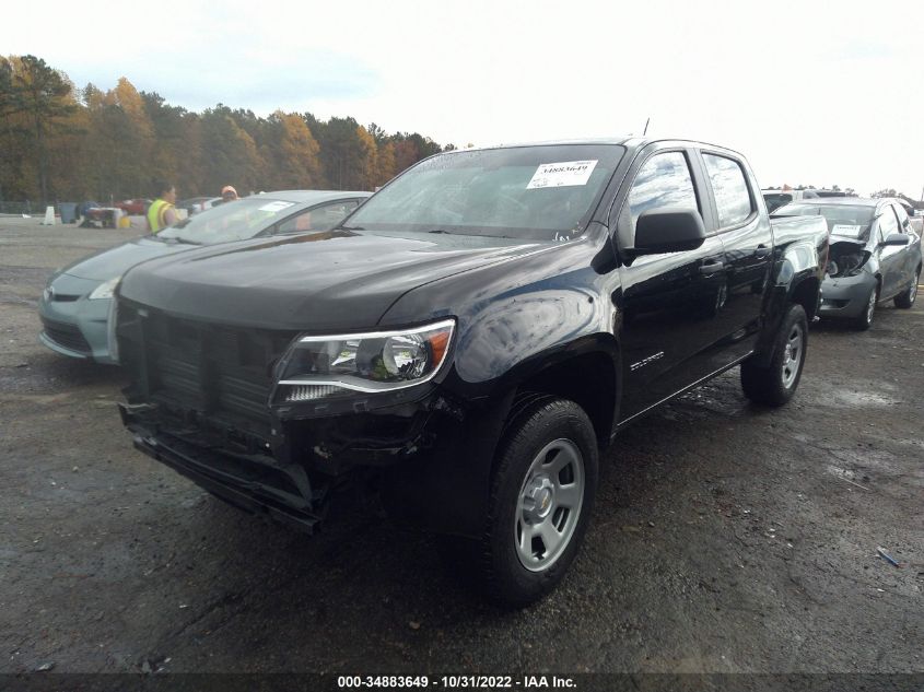 2021 CHEVROLET COLORADO 2WD WORK TRUCK VIN: 1GCGSBEA2M1114331