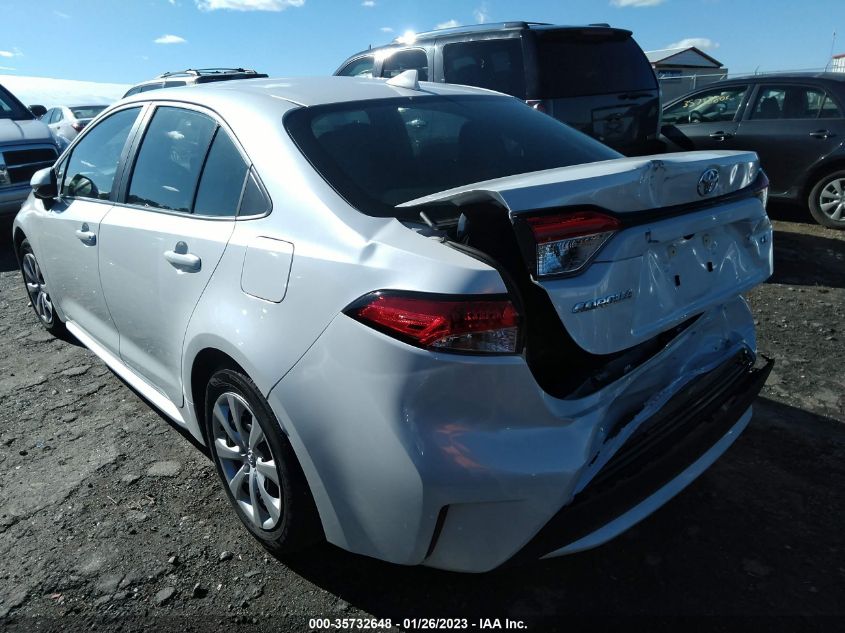 2022 TOYOTA COROLLA LE VIN: 5YFEPMAE0NP280955