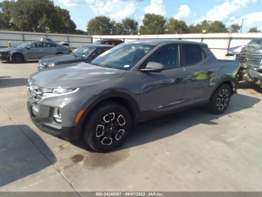 2022 HYUNDAI SANTA CRUZ SEL VIN: 5NTJBDAE1NH018647