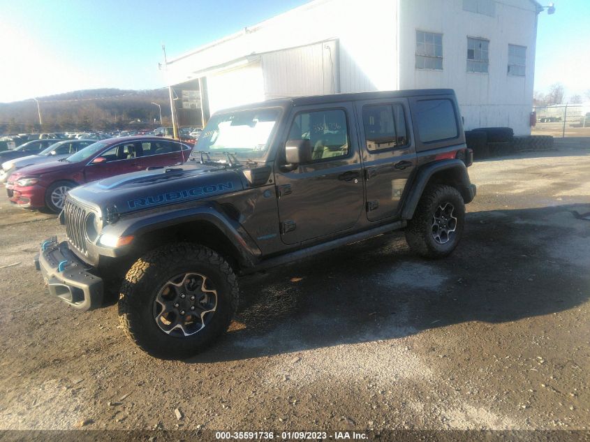 2022 JEEP WRANGLER 4XE UNLIMITED RUBICON VIN: 1C4JJXR66NW190571