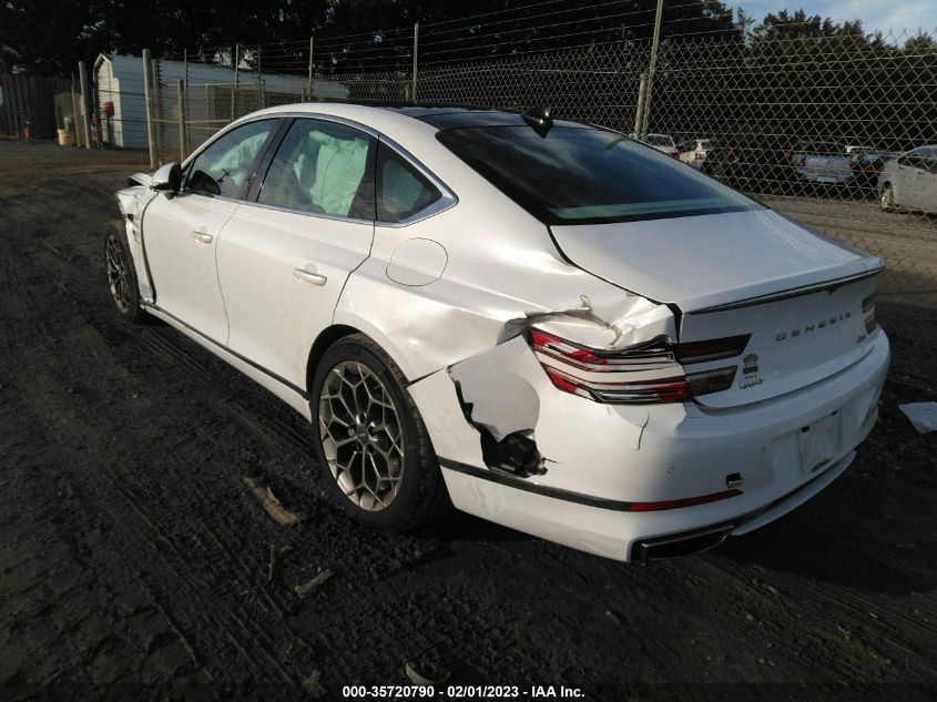 2021 GENESIS G80 2.5T VIN: KMTGB4SC4MU046163