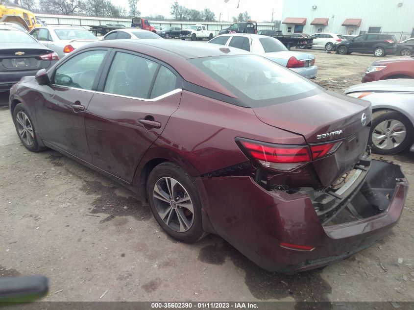2022 NISSAN SENTRA SV VIN: 3N1AB8CV0NY243795
