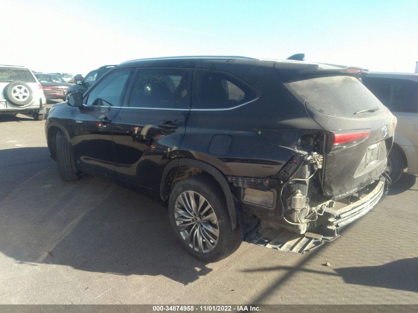 2021 TOYOTA HIGHLANDER HYBRID PLATINUM VIN: 5TDEBRCH6MS021332