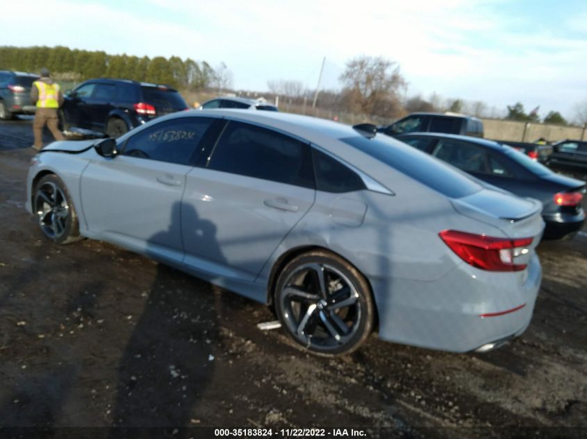 2022 HONDA ACCORD SEDAN SPORT VIN: 1HGCV1F32NA079163