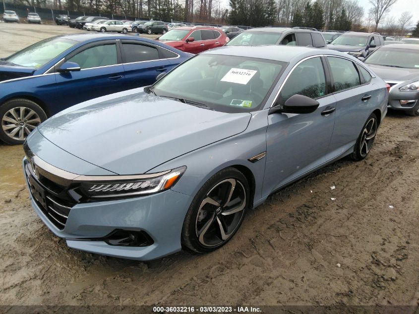 2022 HONDA ACCORD SEDAN SPORT SE VIN: 1HGCV1F4XNA016465