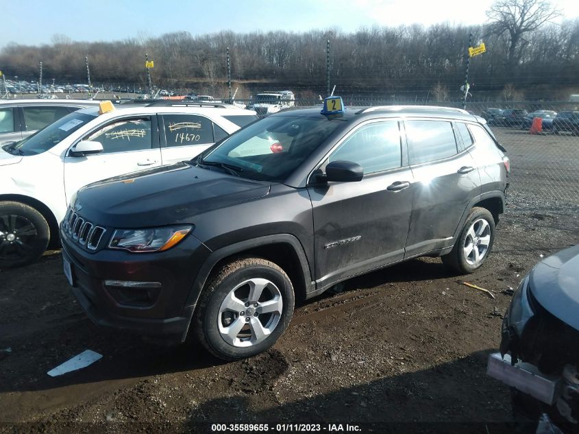 2021 JEEP COMPASS LATITUDE VIN: 3C4NJDBB4MT507405