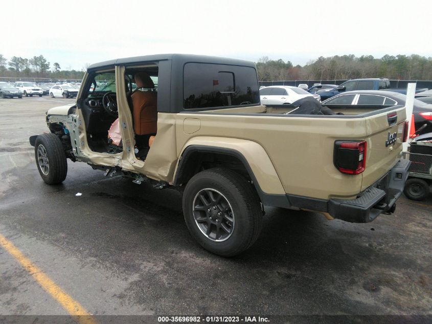 2022 JEEP GLADIATOR OVERLAND VIN: 1C6HJTFG9NL152913