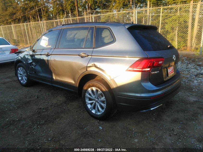 2020 VOLKSWAGEN TIGUAN S VIN: 3VV0B7AX8LM112305