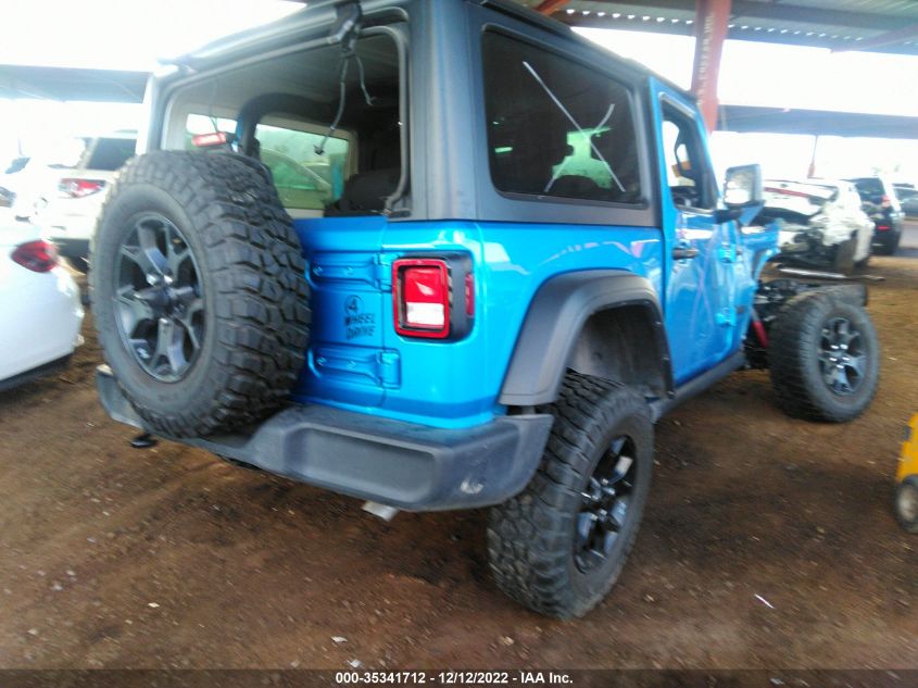 2022 JEEP WRANGLER WILLYS SPORT VIN: 1C4GJXAG2NW140412