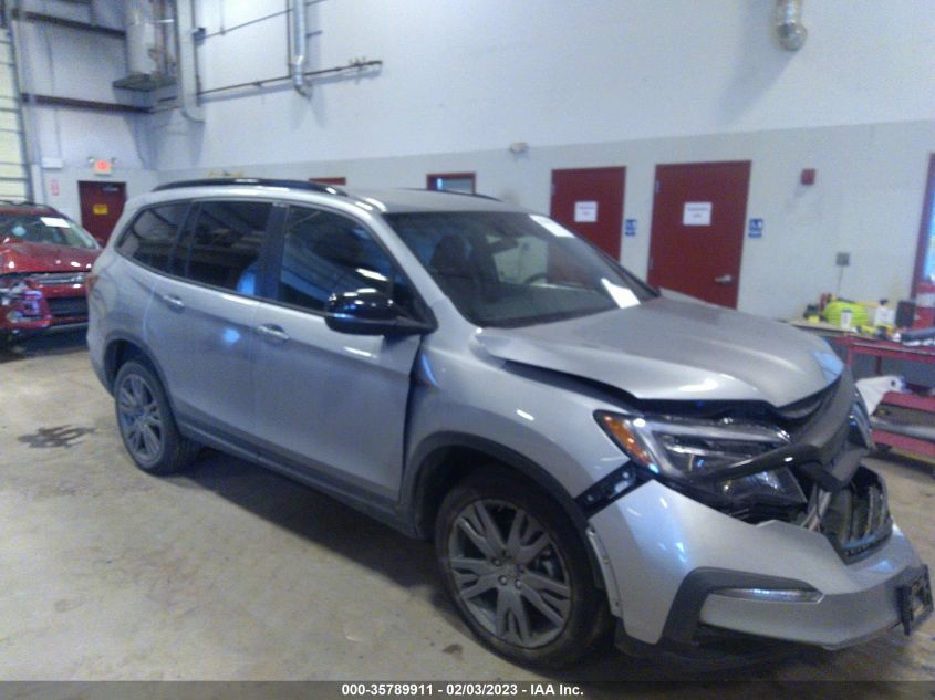 2022 HONDA PILOT SPORT VIN: 5FNYF6H35NB079676