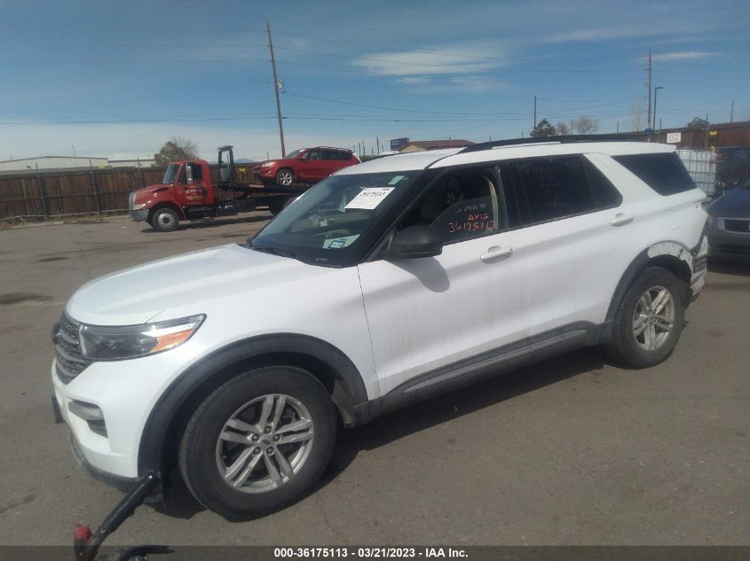 2022 FORD EXPLORER XLT VIN: 1FMSK7DH9NGA50739