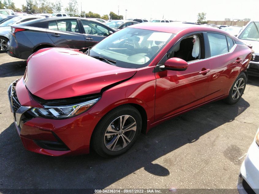 2022 NISSAN SENTRA SV VIN: 3N1AB8CV9NY272258