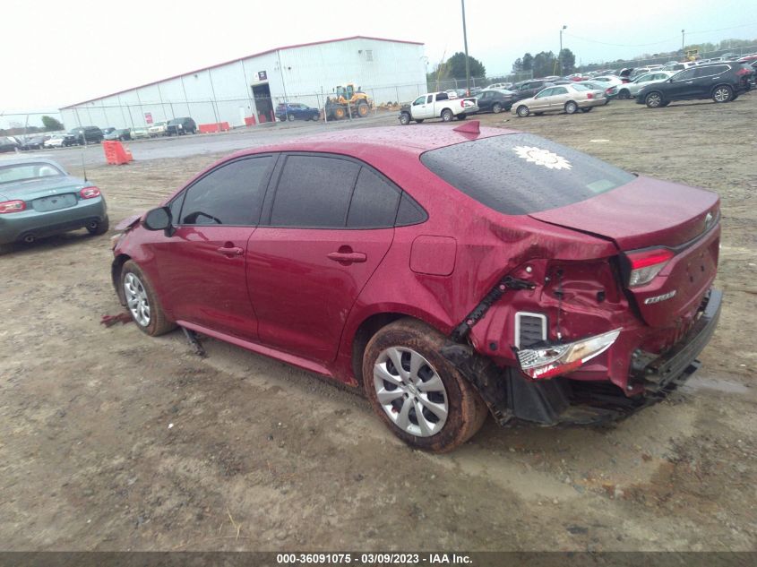 2022 TOYOTA COROLLA LE VIN: JTDEPMAE9NJ205384
